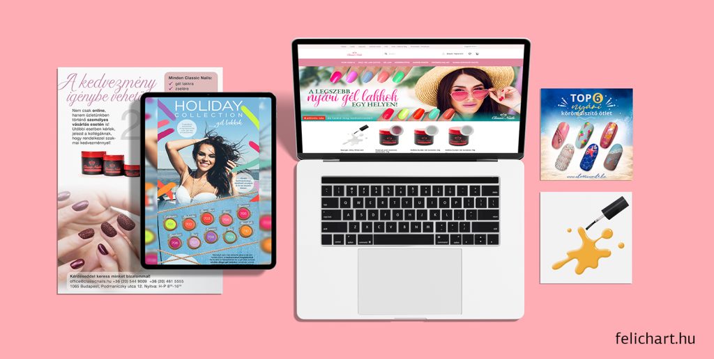 Webshop online banner kreatív, szabadúszó grafikus által készített, figyelemfelkeltő és márkahű dizájn.